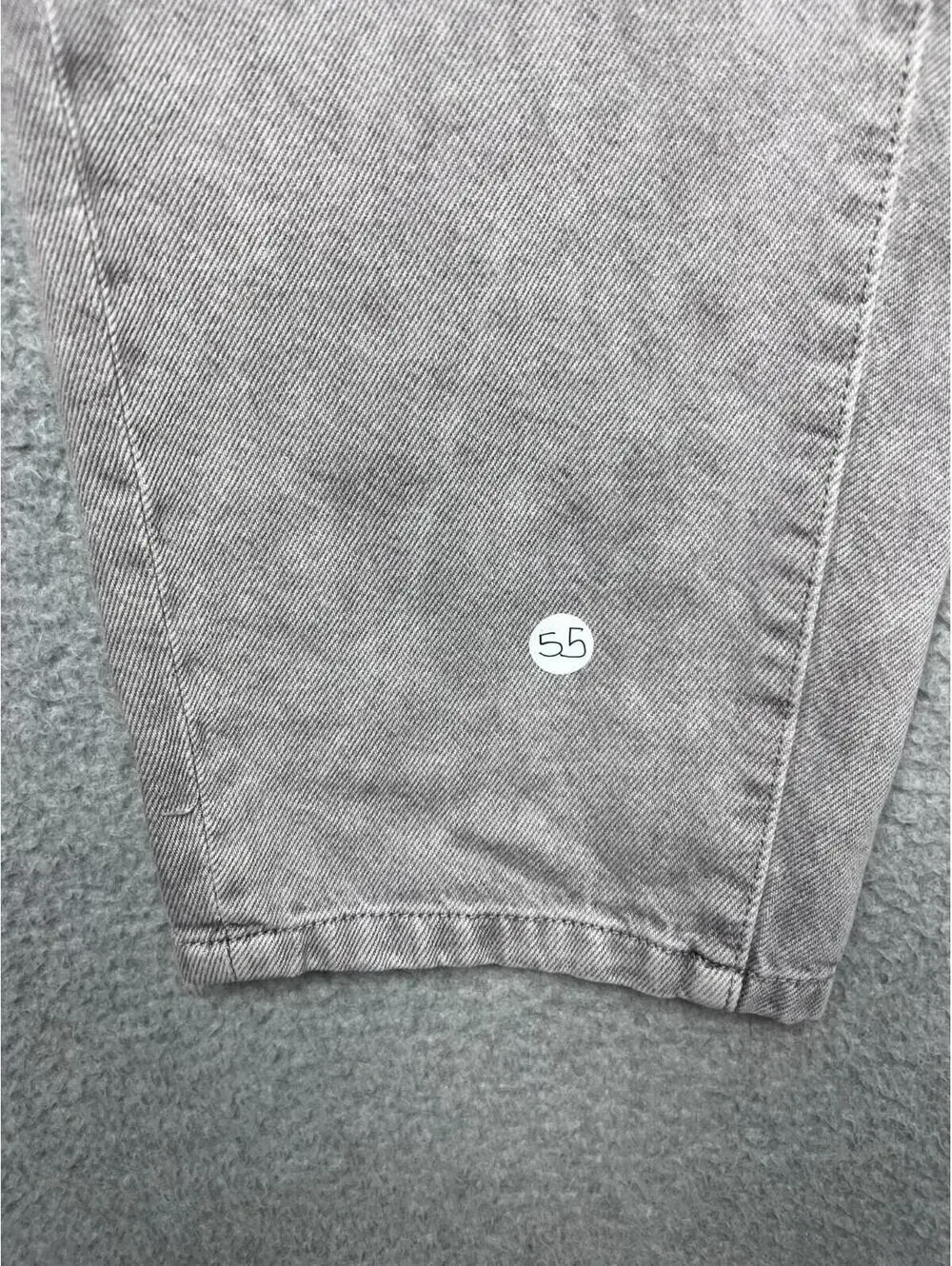 Frank And Oak Linda Balloon Jeans 30 Gray High Rise Tapered Barrel Leg Wide Deni